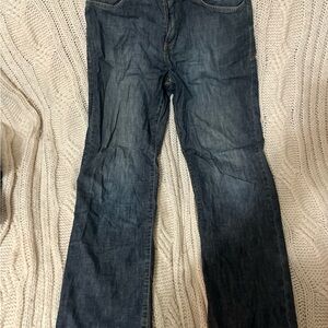 Calvin Klein Dark Blue Straight Leg Jeans